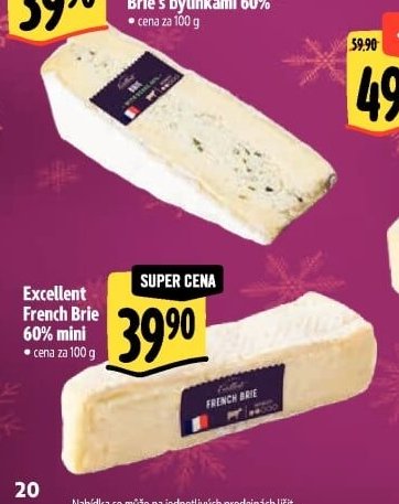 Excellent French Brie 60% mini