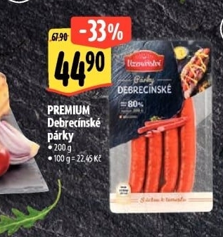 Debrecínské párky Premium Albertovo uzenářství
