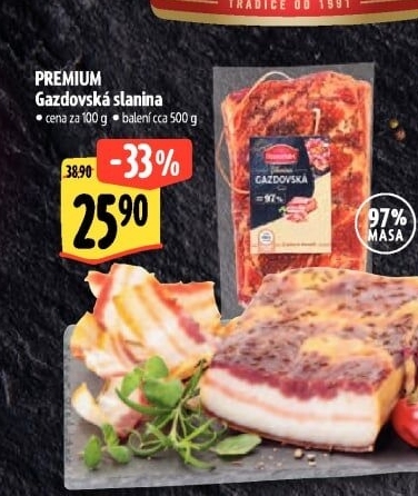 Gazdovská slanina Premium Albertovo uzenářství