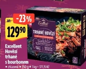 Hovězí trhané maso bourbon Sous vide Albert Excellent