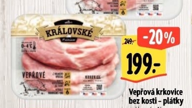 Královská vepřová krkovice bez kosti Premium Albert
