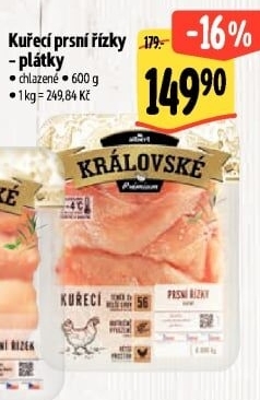 Kuřecí prsní řízky královské Premium Albert