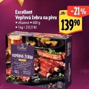 Vepřová žebra na pivu Sous vide Albert Excellent