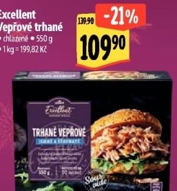 Vepřové trhané maso Sous vide Albert Excellent