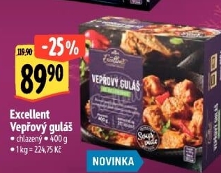 Vepřový guláš se zeleninou Sous vide Albert Excellent