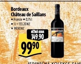 Víno Bordeaux Chateau de Saillans Sommelier Collection