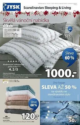 akční leták Jysk 1.12.2025-24.12.2025