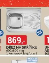 Dřez na skříňku