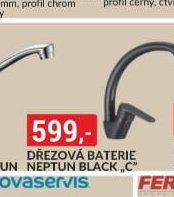 Dřezová baterie NEPTUN BLACK C