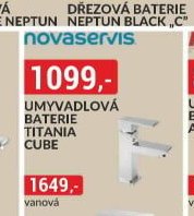 Umyvadlová baterie TITANIA CUBE