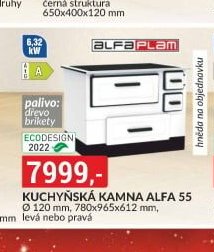 Kuchyňská kamna ALFA 55