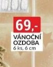 Vánoční ozdoba (6 ks, 6 cm)