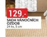 Sada vánočních ozdob (24 ks, 5 cm)