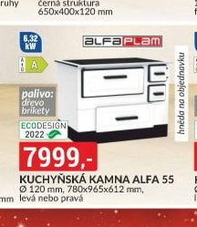 Kuchyňská kamna Alfa 55