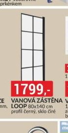 Vanová zástěna LOOP