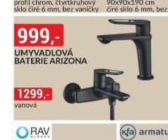 UMYVADLOVÁ BATERIE ARIZONA