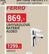 UMYVADLOVÁ BATERIE ALGEO