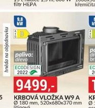 Krbová vložka W9 A