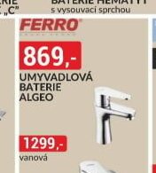 UMYVADLOVÁ BATERIE ALGEO