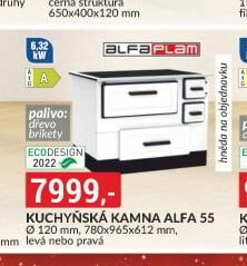 Kuchyňská kamna Alfa 55