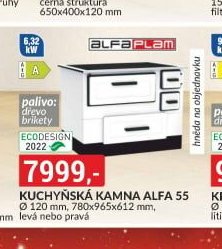 Kuchyňská kamna Alfa 55
