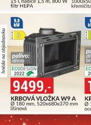 Krbová vložka W9 A