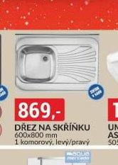 Dřez na skříňku