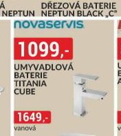 Umyvadlová baterie Titania Cube