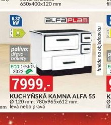 Kuchyňská kamna Alfa 55