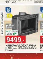 Krbová vložka W9 A