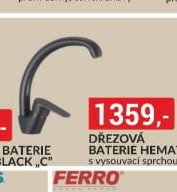 Dřezová baterie Neptun Black