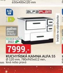 Kuchyňská kamna Alfa 55