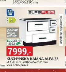 Kuchyňská kamna Alfa 55