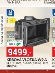 Krbová vložka W9 A