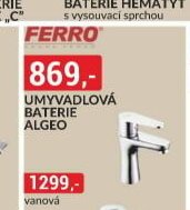 UMYVADLOVÁ BATERIE ALGEO