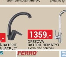 Dřezová baterie Hematyt