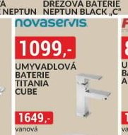 UMYVADLOVÁ BATERIE TITANIA CUBE