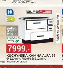 Kuchyňská kamna Alfa 55