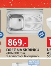 Dřez na skříňku