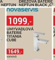 Umyvadlová baterie TITANIA CUBE