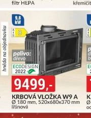 Krbová vložka W9 A