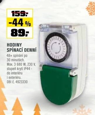 HODINY SPÍNACÍ DENNÍ