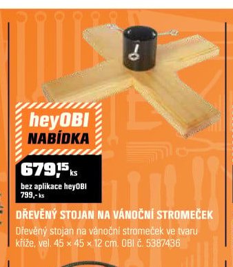 DŘEVĚNÝ STOJAN NA VÁNOČNÍ STROMEČEK