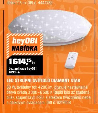LED STROPNÍ SVÍTIDLO DIAMANT STAR