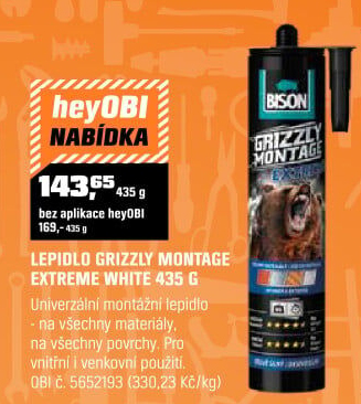 LepidloGRIZZLYEXTREMEBÍLÉ