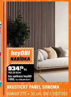 Panel akustický dub sonoma