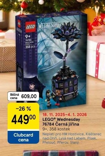 LEGO Wednesday 76784 Černá jiřina