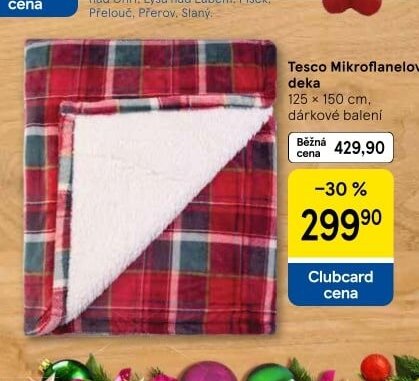 Tesco Mikroflanelová deka