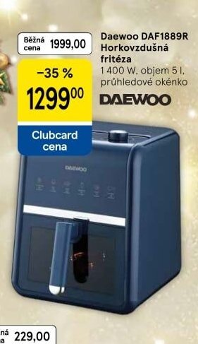 Daewoo DAF1889R Horkovzdušná fritéza