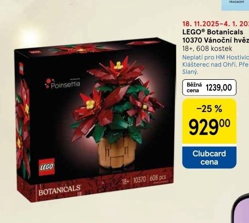 LEGO Botanicals 10370 Vánoční hvězda